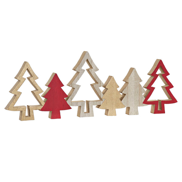 Weihnachtsdekoration DKD Home Decor Holz (40 x 1,8 x 14 cm)