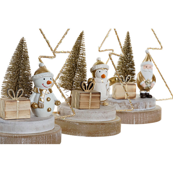 Weihnachtsdekoration DKD Home Decor Metal (3 Stcs) (17 x 11 x 22 cm)