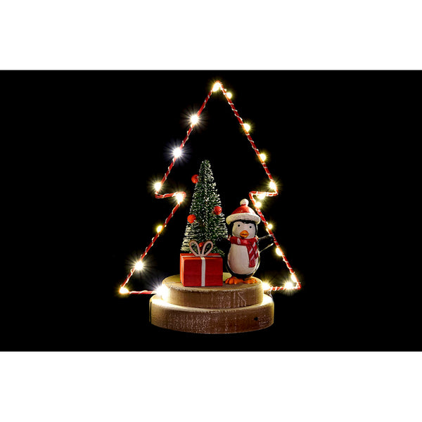 Décoration de Noël DKD DCORE HOME METAL Metal en bois (17 x 11 x 21 cm) (3 pc)