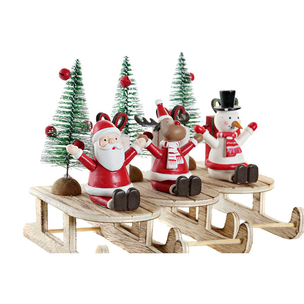 Décoration de Noël DKD DKD DÉCOR HOME SANTA CLAUS (14 x 6 x 13 cm) (3 pc)