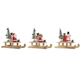 Décoration de Noël DKD DKD DÉCOR HOME SANTA CLAUS (14 x 6 x 13 cm) (3 pc)