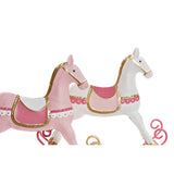 Weihnachtsdekoration DKD Home Decor Metal Horse (20 x 5 x 18 cm) (2 Stcs)