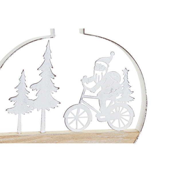 Décoration de Noël DKD DKD Home Decor Metal Wood Cervo (14,5 x 2 x 15 cm) (3 pcs)