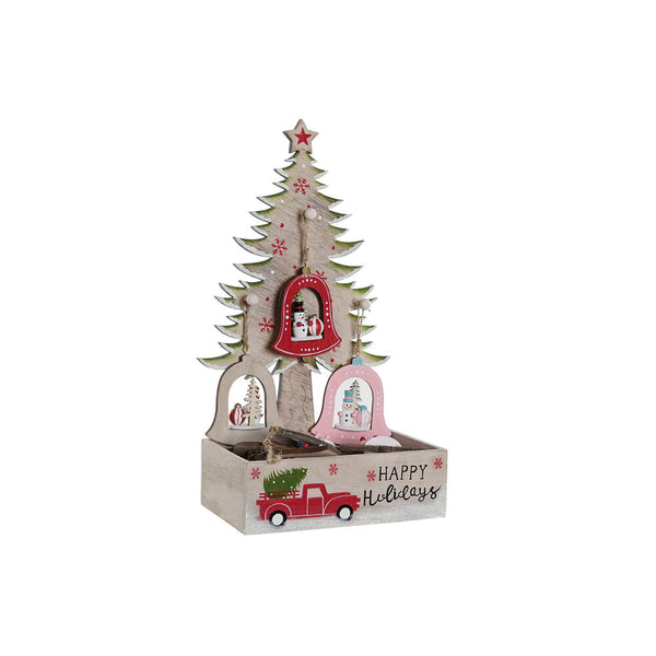 Décoration de Noël DKD DecCor Home Clopot Wood (3 pcs) (17 x 11 x 32 cm)