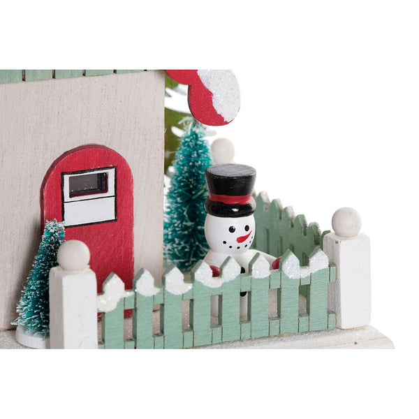 Décoration de Noël DKD Home Decor Wood Home (15,5 x 10 x 16 cm)