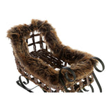 DKD Home Decor Sled Metal Wicker (40 x 19 x 27 cm)