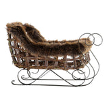 DKD Home Decor Sled Metal Wicker (40 x 19 x 27 cm)