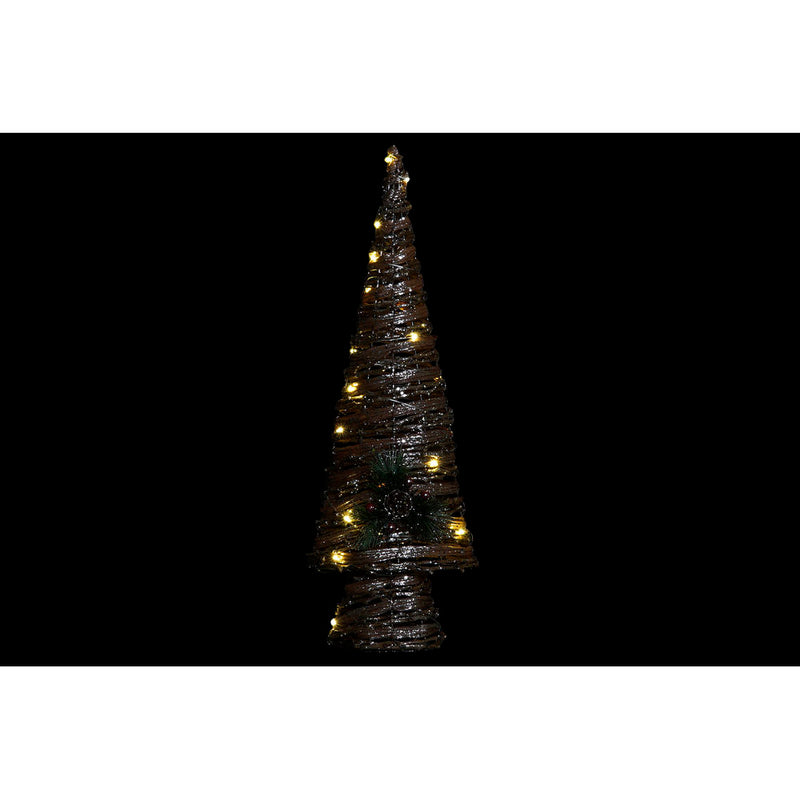 Árbol de Navidad DKD Decoración del hogar Rattan LED (20 x 13 x 60 cm)