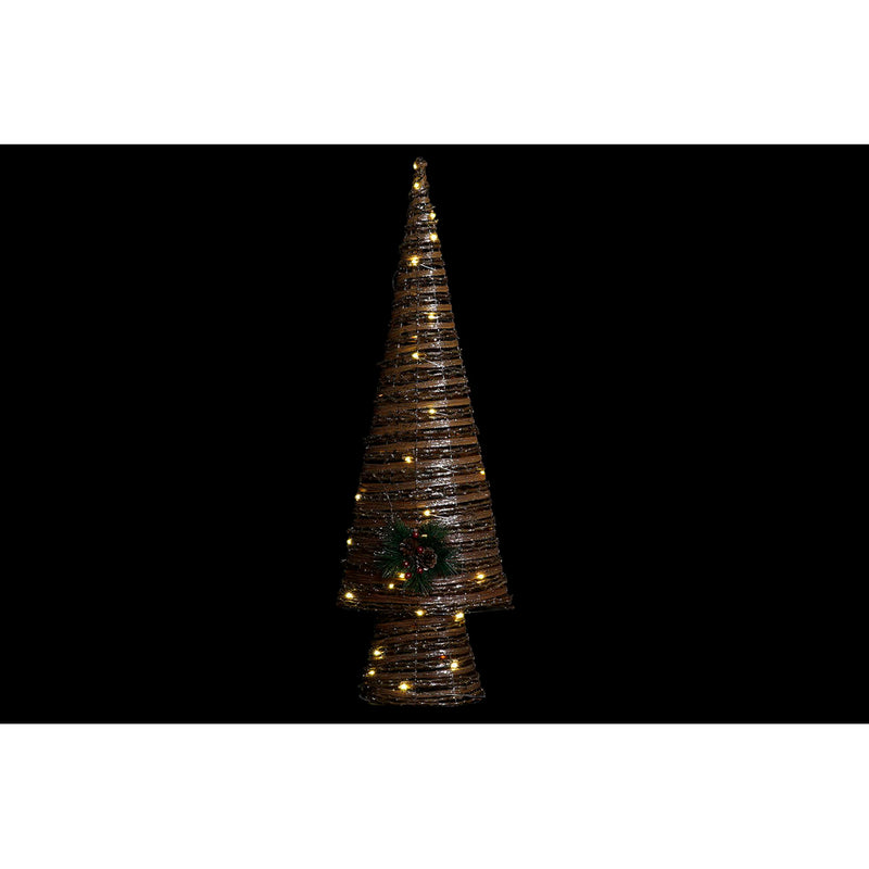 Árbol de Navidad DKD Decoración del hogar Rattan LED (32 x 18 x 100 cm)