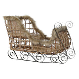 DKD Home Decor Iuta Metal Rattan Schlitz (90 x 46 x 62 cm)