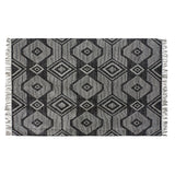 Tappeto DKD Home Decor Bianco Nero Cotone (120 x 180 x 1 cm) - zannishop