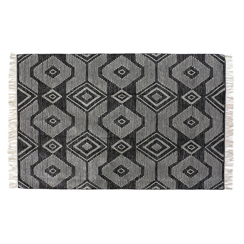 Tappeto DKD Home Decor Bianco Nero Cotone (160 x 230 x 1 cm) - zannishop