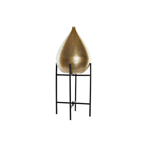 Lampada da Terra DKD Home Decor Nero Metallo Dorato (35 x 35 x 85 cm) - zannishop