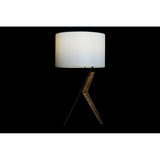 DKD Home Table Lamp Decor Black Black Black Polyester Metal Rovere 220 V 50 W (35 x 35 x 54 cm)