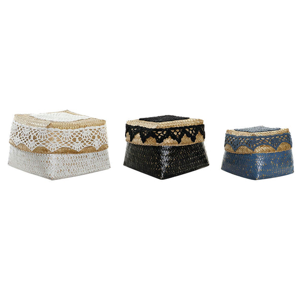 Korb-Set DKD Home Decor Bambus Bali (3 pcs)