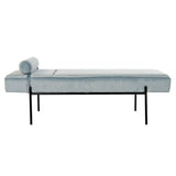 Divano Chaise Longue DKD Home Decor Metallo Poliestere Blu cielo (140 x 59 x 42 cm)