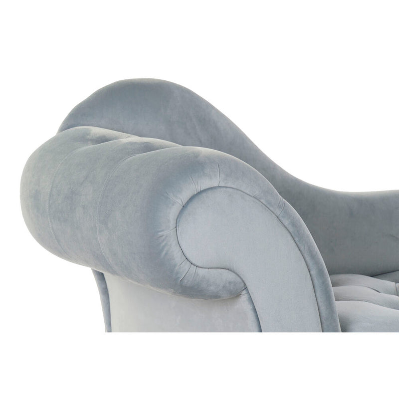 Chaise Longue DKD Home Decor Sofa Blue Sky Polyester Pino (120 x 55 x 78 cm)