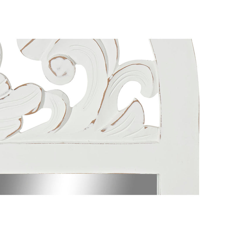 Specchio da parete DKD Home Decor Bianco Vetro Legno MDF (81 x 2.5 x 162.5 cm) - zannishop