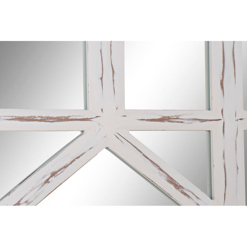 Specchio da parete DKD Home Decor Bianco Vetro Legno MDF (91 x 2.5 x 182 cm) - zannishop