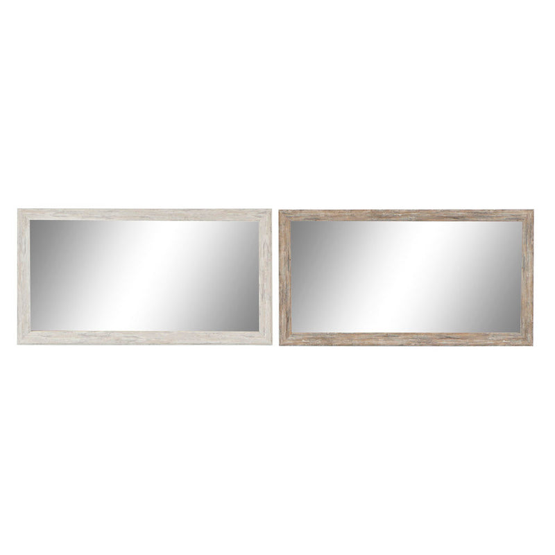 Specchio da parete DKD Home Decor Geam (2 pcs) (36 x 2 x 66 cm) - zannishop