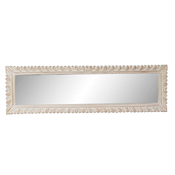 Specchio da parete DKD Home Decor Bianco Dorato Legno di mango Legno MDF (177 x 6 x 52 cm) - zannishop