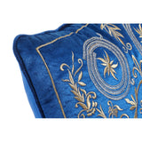 Cuscino DKD Home Decor Azzurro Poliestere Velluto Dorato (45 x 10 x 45 cm) - zannishop