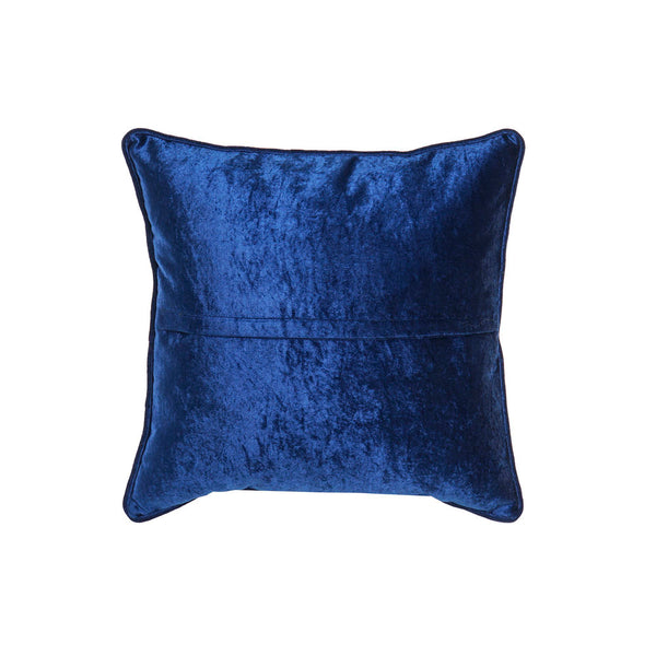 Cuscino DKD Home Decor Azzurro Poliestere Velluto Dorato (45 x 10 x 45 cm) - zannishop