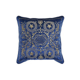 Cuscino DKD Home Decor Azzurro Poliestere Velluto Dorato (45 x 10 x 45 cm) - zannishop