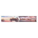 Quadro DKD Home Decor Pino Tela New York (2 pcs) (135 x 2.5 x 45 cm)