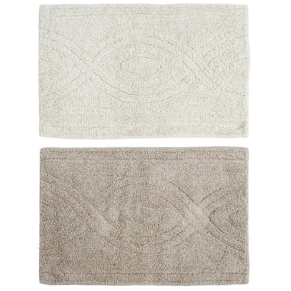 Tappeto DKD Home Decor Marrone Beige Cotone (2 pcs) (60 x 40 x 40 cm) - zannishop