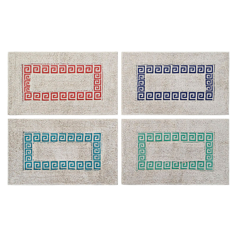 Tappeto DKD Home Decor Beige Multicolore Cotone (4 pcs) (70 x 40 x 1 cm) - zannishop