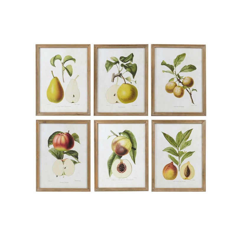 Quadro DKD Home Decor Frutta (6 pcs) (45 x 2 x 60 cm)