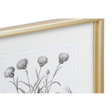 DKD Home Decor Blumenbild (4 Stcs) (35 x 2,5 x 45 cm)