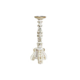 Candelabro DKD Home Decor Bianco Ferro Legno di mango (15 x 15 x 38 cm) - zannishop