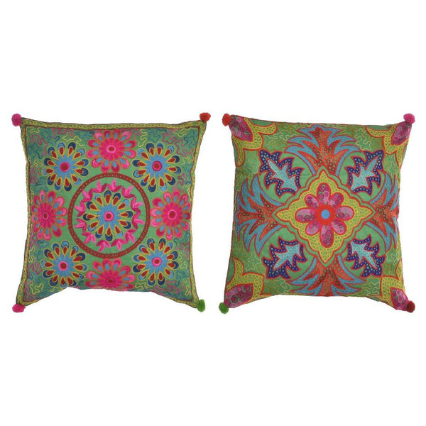 Cuscino DKD Home Decor Multicolore Cotone (2 pcs) (40 x 10 x 40 cm) - zannishop