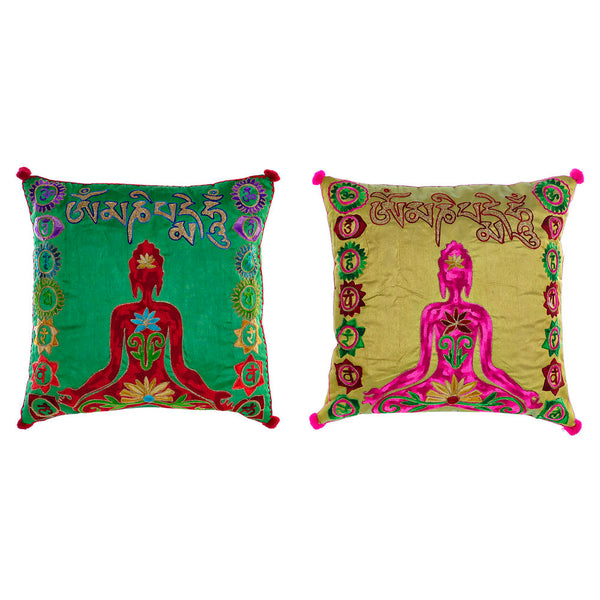 Cuscino DKD Home Decor Multicolore Poliestere Yoga (2 pcs) (40 x 10 x 40 cm) - zannishop