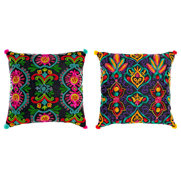 Cushion DKD Home Decor Multicolour Polyester (2 pcs) (40 x 10 x 40 cm) - zannishop