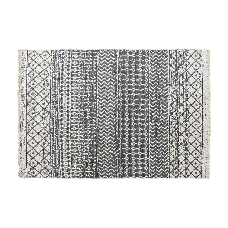 Tappeto DKD Home Decor Bianco Grigio Poliestere Cotone (160 x 230 x 1 cm) - zannishop