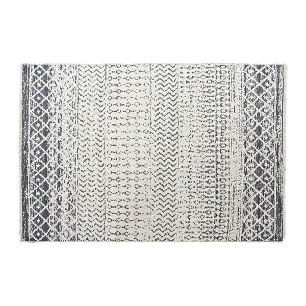 Tappeto DKD Home Decor Bianco Grigio Poliestere Cotone (160 x 230 x 1 cm) - zannishop