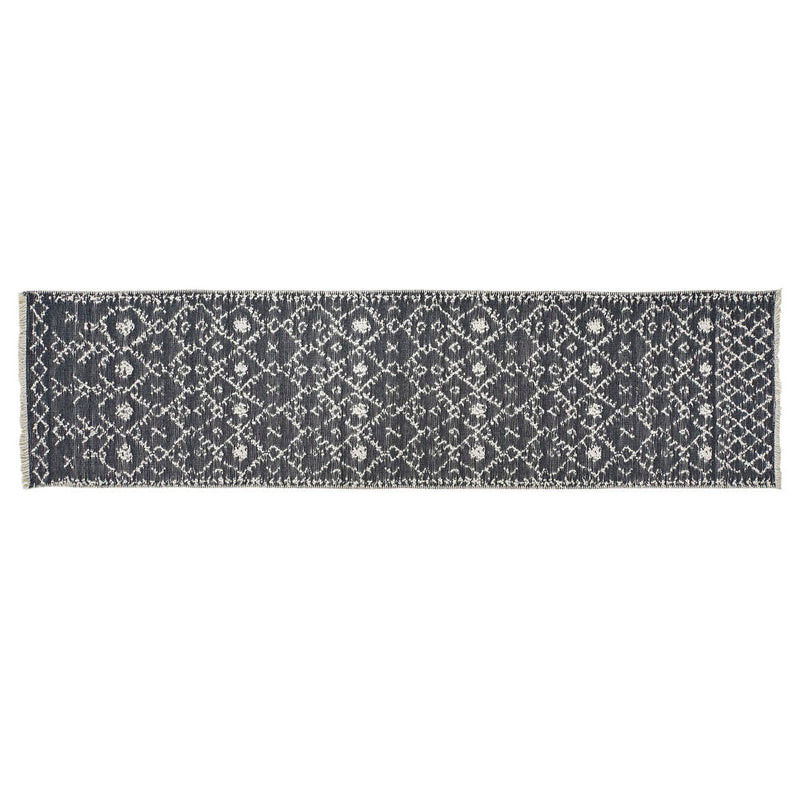 Tappeto DKD Home Decor Bianco Grigio Poliestere Cotone (60 x 240 x 1 cm) - zannishop