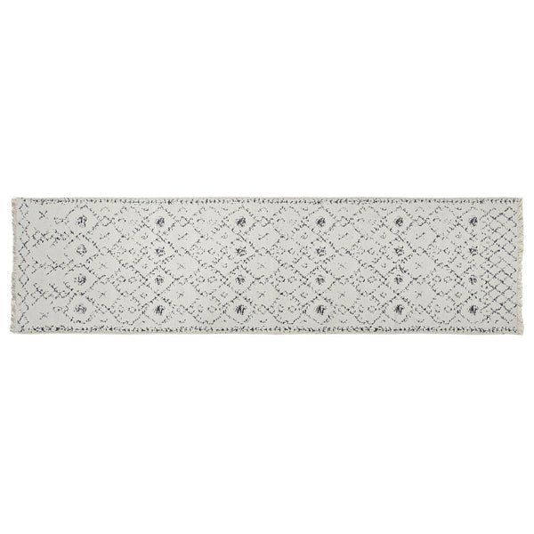 Tappeto DKD Home Decor Bianco Grigio Poliestere Cotone (60 x 240 x 1 cm) - zannishop