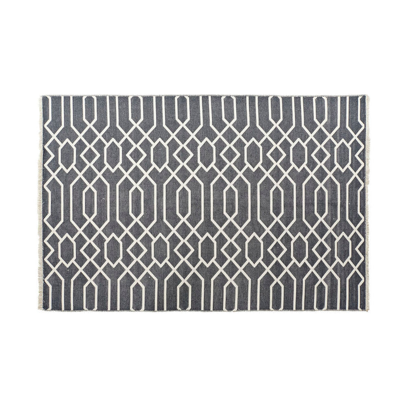 Tappeto DKD Home Decor Bianco Grigio Poliestere Cotone (160 x 230 x 1 cm) - zannishop