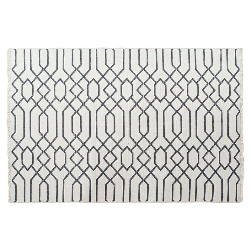 Tappeto DKD Home Decor Bianco Grigio Poliestere Cotone (200 x 290 x 1 cm) - zannishop