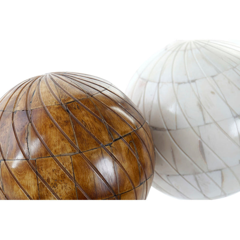 Sfera Decorativa DKD Home Decor (10 x 10 x 10 cm) (2 pcs) - zannishop