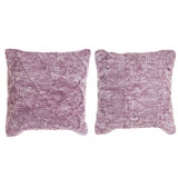 Cuscino DKD Home Decor Poliestere Cotone Malva (2 pcs) (45 x 10 x 45 cm) - zannishop