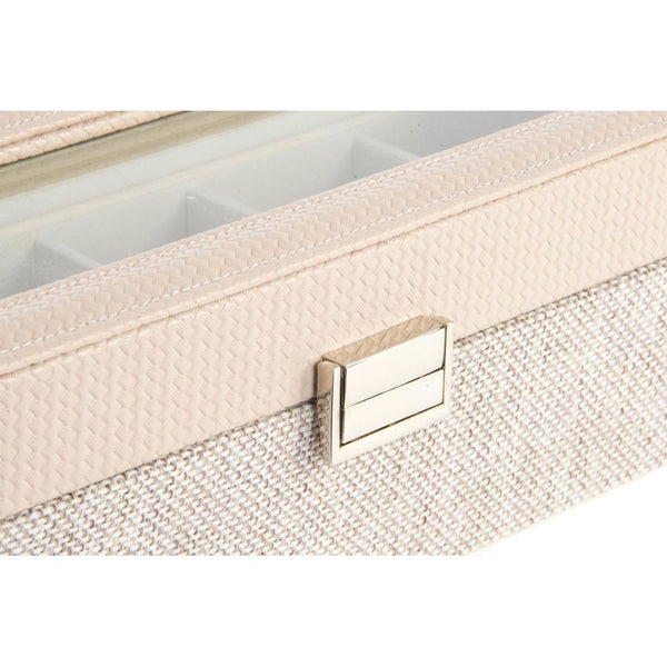 Box-Schmuckkästchen DKD Home Decor Beige Leinen (33 x 11 x 9 cm)