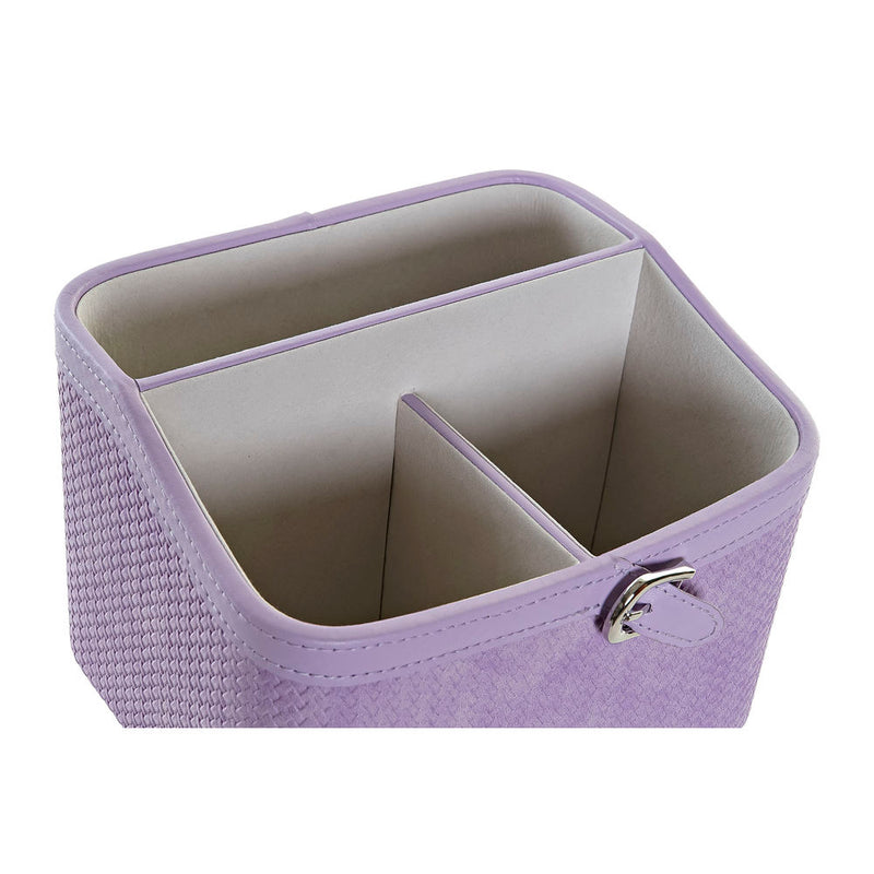 Organiseur DKD Home Decor Girevole Poliuretano Romantico Lilla (18.5 x 16 x 14 cm) - zannishop