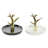 Porta Anelli DKD Home Decor Porțelan Albero (13 x 13 x 11 cm) (2 pcs) - zannishop