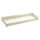 Tray DKD Home Decor Mirror Metal Ethnic (29 x 9.5 x 3 cm) - zannishop