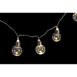 Ghirland de luces LED DKD Decoración del hogar Transparente (33 x 21 x 6 cm) (10 PC)